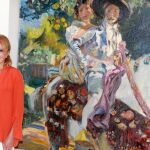 Carmen Thyssen durante la presentación de una exposición permanente en el museo