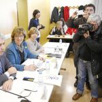 El número uno de Democràcia i Llibertat en el Congreso, Francesc Homs, ayer en la ejecutiva de CDC