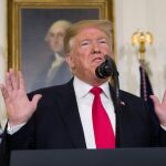 Donald Trump habla esta semana en la Casa Blanca. (AP Photo/Alex Brandon)