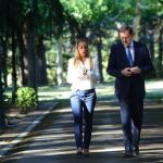Imagen de Rajoy con Lilian Tintori durante su encuentro en favor de la liberación del esposo de ella, el líder opositor Leopoldo López