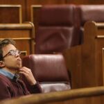 Errejón en su escaño