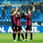 Los jugadores del Reus, en uno de los últimos partidos que disputaron en Segunda / LaLiga