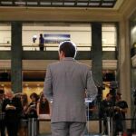 El líder de Ciudadanos, Albert Rivera, en el Congreso de los Diputados en la rueda de prensa posterior a su reunión con Mariano Rajoy, hace dos semanas