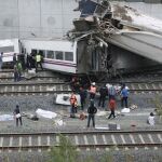Imagen del accidente de Alvia, en julio de 2013.