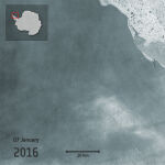 La grieta de la barrera Larsen C está creciendo a pasos agigantados