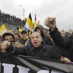 Un grupo de ultras rusos