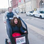Luis Canut y Patricia Pérez durante un paseo por Copenhague