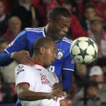 Giorgio Chiellini y Mariano Ferreira en un momento del partido