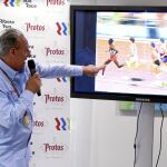 Fermín Cacho revivió ayer la final de 1.500 en la que se proclamó campeón olímpico