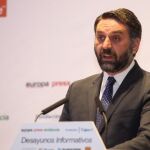 El consejero de Turismo, Francisco Javier Fernández, en un desayuno informativo de Europa Press en Málaga