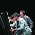 De izquierda a derecha, Cristóbal Suárez, Roberto Enríquez y Jorge Usón