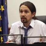 El secretario general de Podemos, Pablo Iglesias