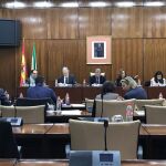El consejero Aquilino Alonso, durante la comisión parlamentaria