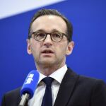 El ministro de Justicia alemán, Heiko Maas, durante una rueda de prensa en Berlín (Alemania) sobre la investigación de los asaltos de la pasada Nochevieja.