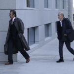 Los hermanos Pere y Josep Pujol Ferrusola a su llegada a la Audiencia Nacional