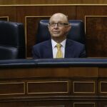 Cristóbal Montoro, en el Congreso de los Diputados en la tercera y última jornada de debate y votación de los Presupuestos Generales del Estado.