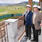 El presidente de la Diputación de Segovia, Francisco Vázquez, en una de sus visitas a las obras del Palacio de Congresos