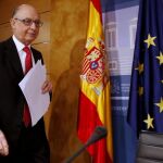 El ministro de Hacienda, Cristóbal Montoro