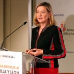La consejera de Economía y Hacienda, Pilar del Olmo, clausura la jornada empresarial “Castilla y León, ventajas competitivas para la inversión, en Madrid