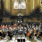 Imagen de la Catedral de Barcelona, a rebosar, ayer en el homenaje a Montserrat Caballé