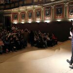 El líder de IU-Unidad Popular, Alberto Garzón, ayer en Madrid
