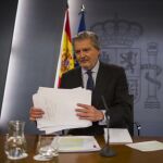 Íñigo Méndez de Vigo durante la rueda de prensa posterior el Consejo de Ministros