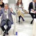 Jordi Pujol Jr. durante su declaración ante el juez el pasado 25 de abril, horas antes de ingresar en prisión