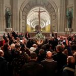 Imagen de la misa en la Basílica del Valle de los Caídos