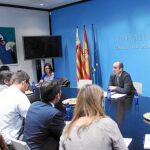 El nuevo director general de CulturArts, Manuel Tomás, mantuvo un encuentro con los medios de comunicación