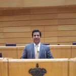 Rodrigo Lara Sánchez, durante su visita a Madrid