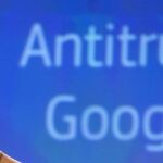 La comisaria de la Competencia, Margrethe Vestager, durante la rueda de prensa en la que anunció la multamillonaria a Google / AP