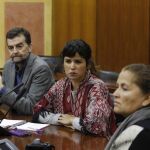 Antonio Maíllo y Teresa Rodríguez, en el Parlamento andaluz