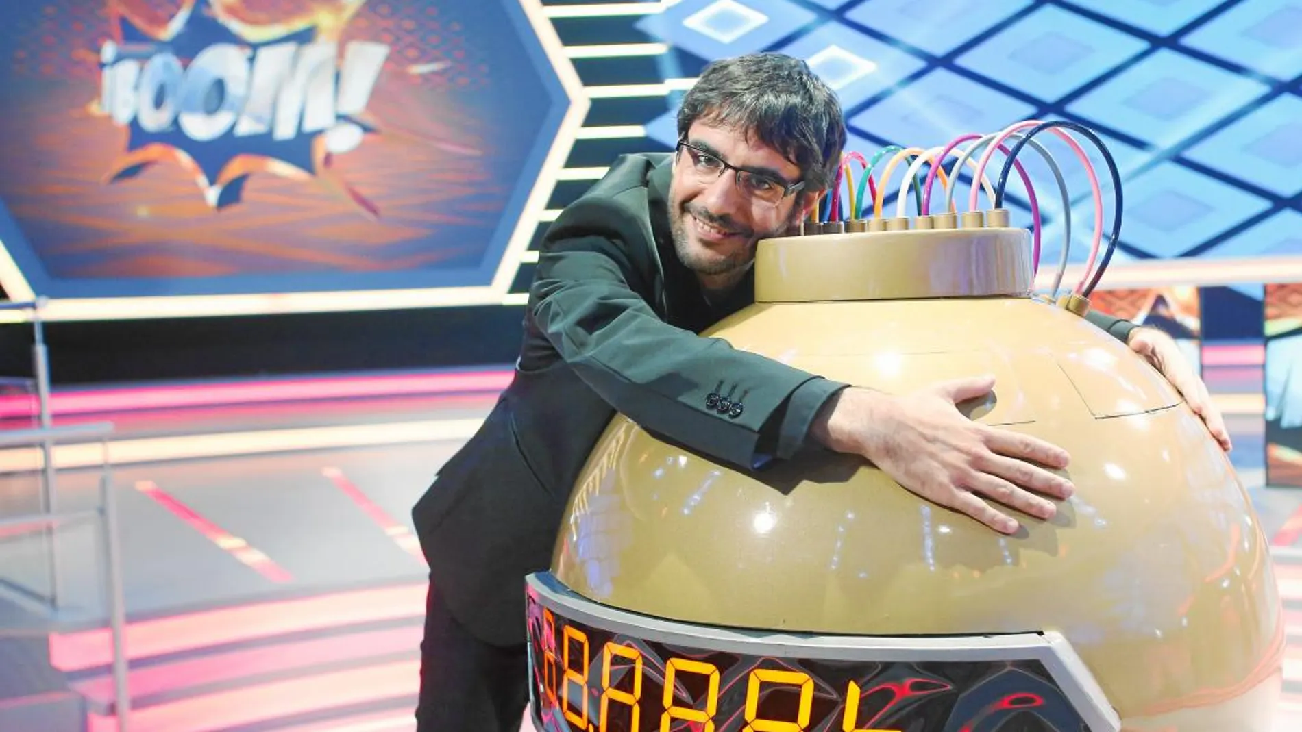 Juanra Bonet, presentador del concurso «¡Boom!» en Antena 3 / Foto: José Irún