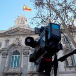Medios de comunicación a las puertas del Tribunal Supremo. EFE/Kiko Huesca