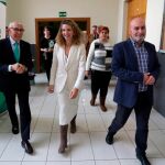 Alicia García llega al III Encuentro Nacional «Construimos mundo», en compañía de Juan Pérez, de Plena Inclusión