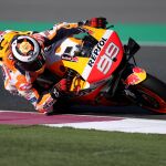 Lorenzo, en la carrera de Qatar