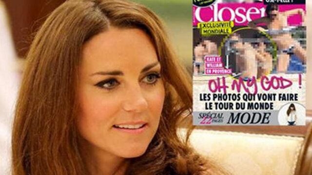 La revista publicó las imágenes de la duquesa con el torso desnudo mientras se bañaba en la piscina de un primo de su marido en la Provenza francesa