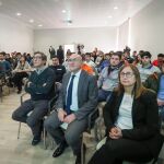 Jesús Julio Carnero al participar en las jornadas de «Aula Inea»