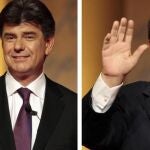 Efraín Alegre, del Partido Liberal Radical, y Horacio Cartes, del Partido Colorado