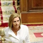 María Dolores de Cospedal, en el Congreso de los Diputados / Foto: Cristina Bejarano