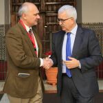 Manuel Medina, junto al vicepresidente de la Junta, Jiménez Barrios