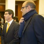 El presidente Jorge Rodríguez junto a su jefe de Gabinete, Ricard Gallego