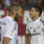 Benzema y James, en una imagen de archivo.