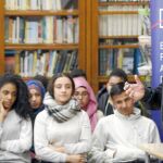 Junqueras impartió ayer una clase sobre Economía en un instituto de Barcelona
