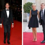 Mathieu Gallet, presidente del grupo de radios públicas Radio France / El candidato a la presidencia Emmanuel Macron, junto a su esposa,Brigitte Trogneux