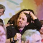 El secretario general de Podemos, Pablo Iglesias