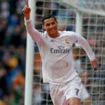 Cristiano Ronaldo celebra un gol marcado con el Real Madrid.