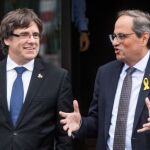 Carles Puigdemont y Quim Torra, en una imagen de archivo / Efe