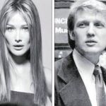 Carla Bruni, en los 90 y Donald Trump, en su juventud