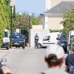 La Guardia Civil, el pasado miércoles en la casa de Ignacio González
